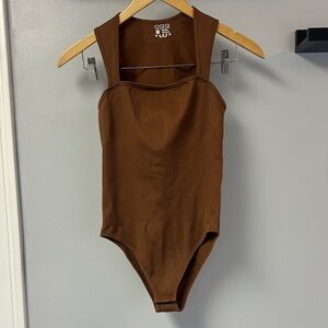 OQQ Ribbed Compression Bodysuit